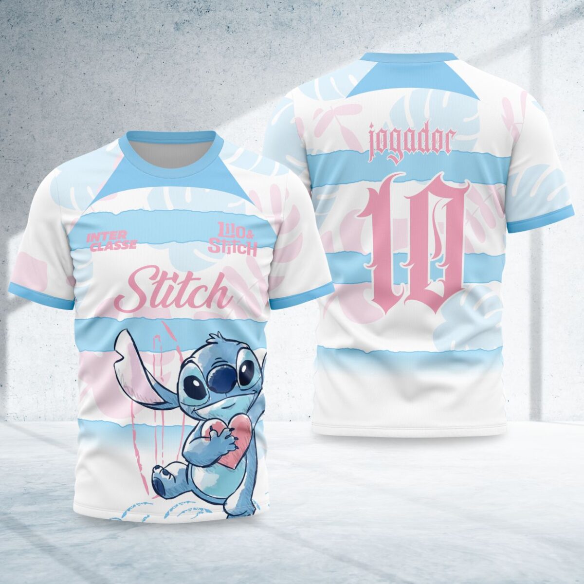 arte para camisa interclasse stitch modelo 26A010