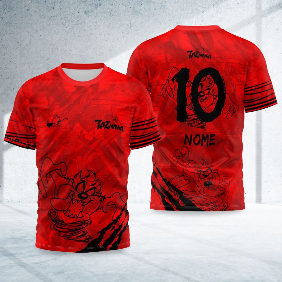 arte para camisa interclasse taz mania modelo 26A047