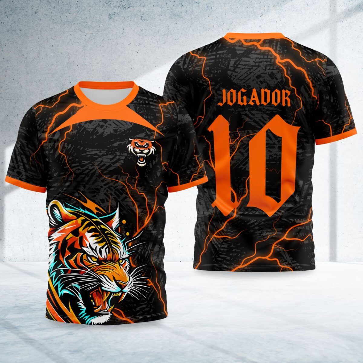 arte para camisa interclasse tigre raios modelo 26B079