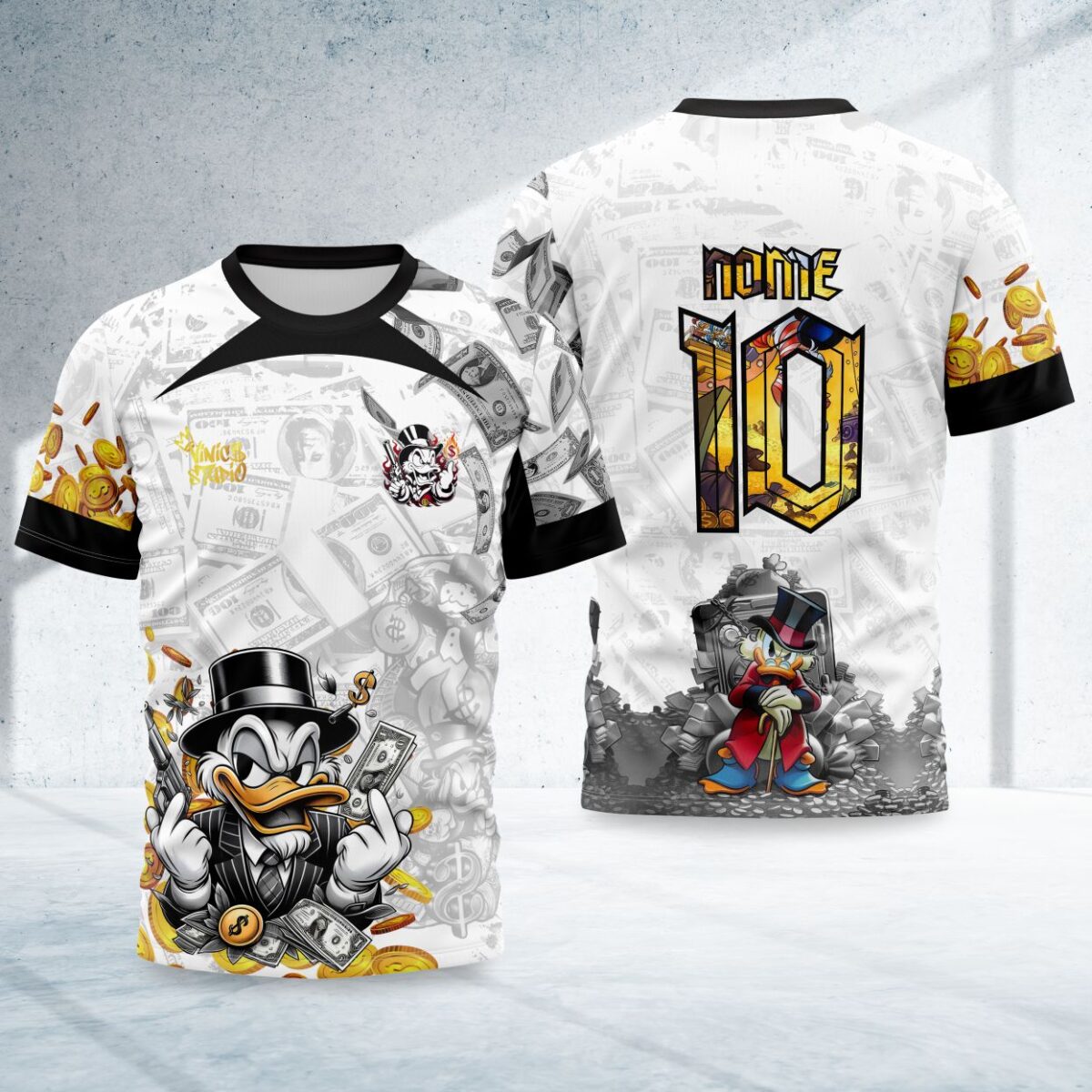 arte para camisa interclasse tio patinhas modelo 26A052