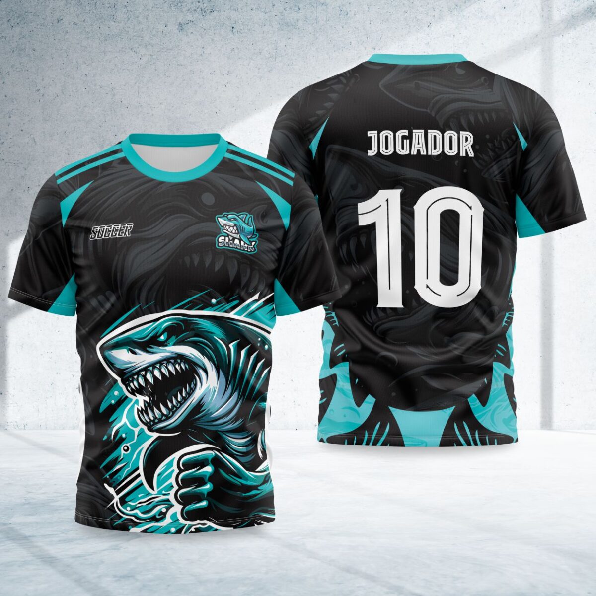 arte para camisa interclasse tubarao modelo 26B064
