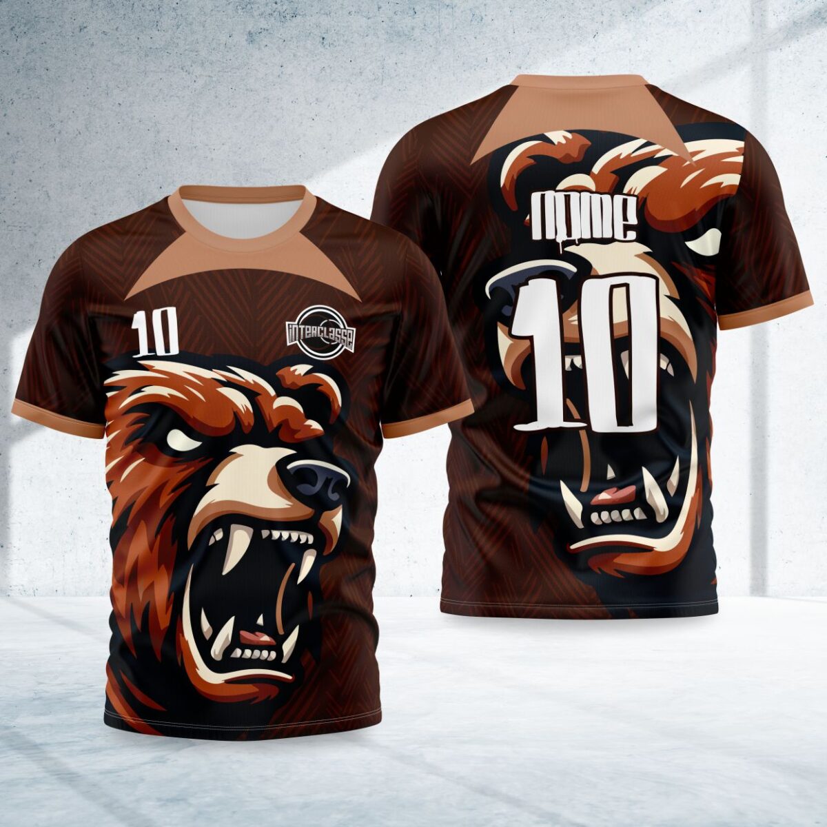 arte para camisa interclasse urso modelo 26A107