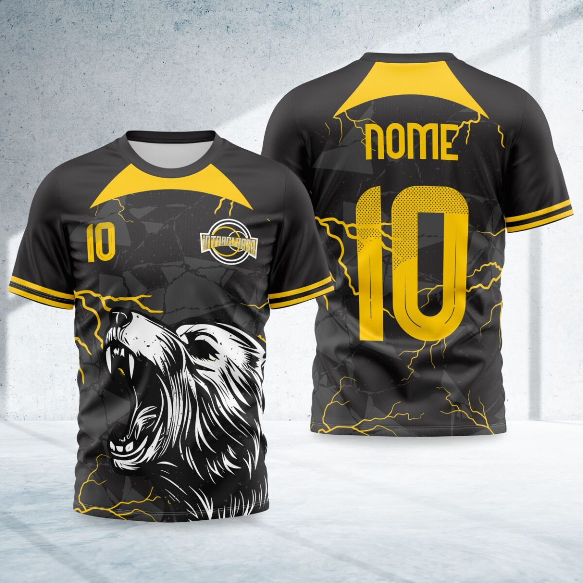 arte para camisa interclasse urso raios modelo 26B066