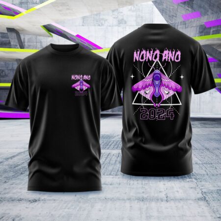 Arte para Camisa Nono Ano Borboleta Futurista - modelo-25A072