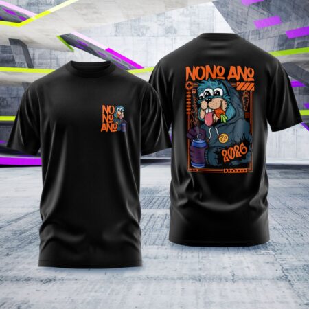 Arte para Camisa Nono Ano Castor Três Olhos - modelo-25A095