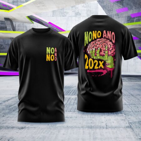 Arte para Camisa Nono Ano Cerebro Zumbi - modelo-25A050