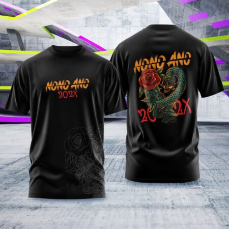 Arte para Camisa Nono Ano Cobra - modelo-25A090
