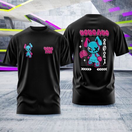 Arte para Camisa Nono Ano Coelho Azul - modelo-25A068