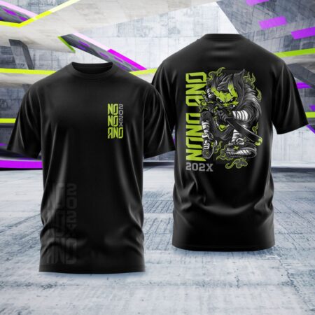 Arte para Camisa Nono Ano Demônio Japonês Ninja - modelo-25A054