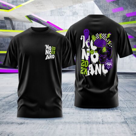 Arte para Camisa Nono Ano Graffite Lobo - modelo-25A018