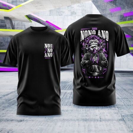 Arte para Camisa Nono Ano Macaco Style - modelo-25A027