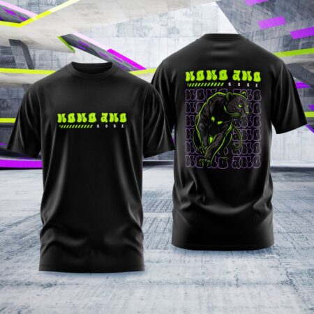 Arte para Camisa Nono Ano Pantera Negra - modelo-25A032