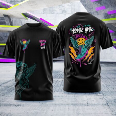 Arte para Camisa Nono Ano Tênis Smile - modelo-25A061