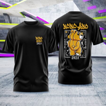Arte para Camisa Nono Ano Urso Amarelo - modelo-25A067