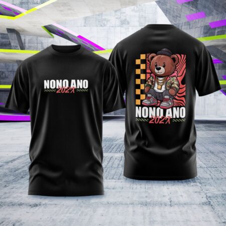 Arte para Camisa Nono Ano Urso Style - modelo-25A057