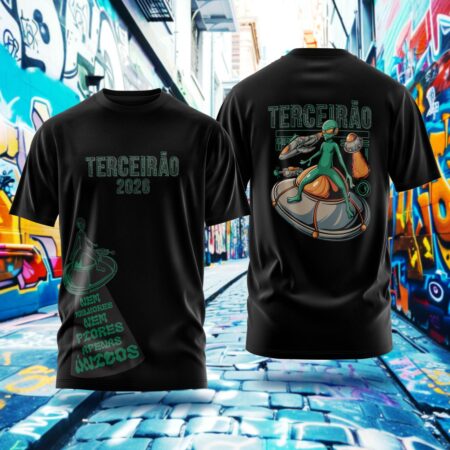 Arte para Camisa Terceirão Alien - modelo-25A092