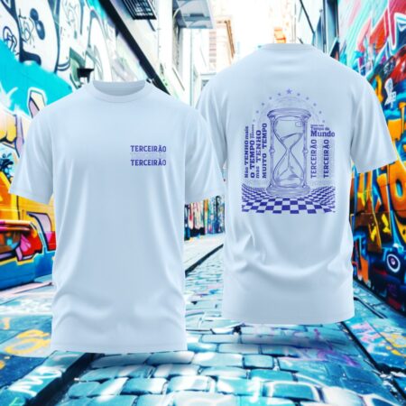 Arte para Camisa Terceirão Ampulheta do tempo - modelo-25A021