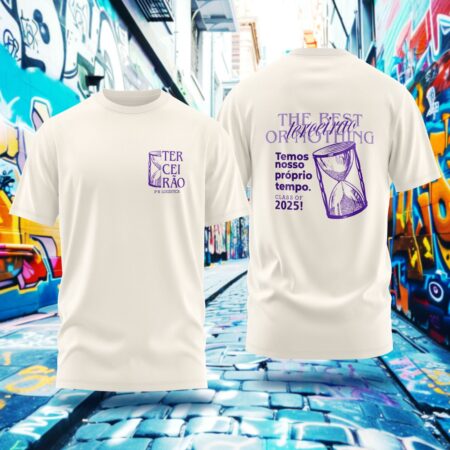 Arte para Camisa Terceirão Ampulheta do tempo - modelo-25A028