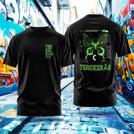 Arte para Camisa Terceirão Borboleta - modelo-25A074