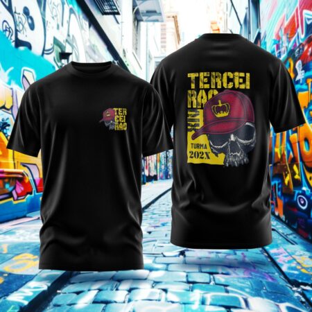 Arte para Camisa Terceirão Caveira - modelo-25A085