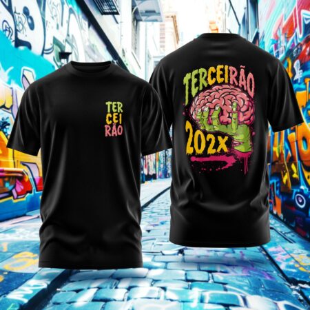 Arte para Camisa Terceirão Cerebro Zumbi - modelo-25A050