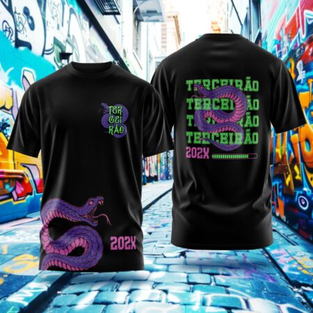 Arte para Camisa Terceirão Cobra - modelo-25A070