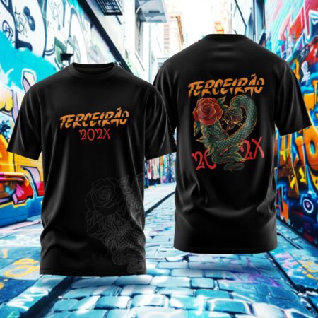 Arte para Camisa Terceirão Cobra - modelo-25A090