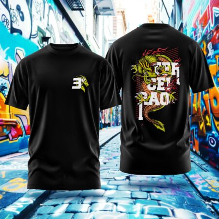 Arte para Camisa Terceirão Dragão Chinês - modelo-25A037