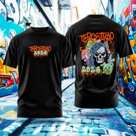Arte para Camisa Terceirão Esqueleto - modelo-25A060
