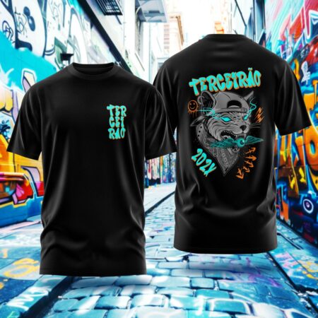 Arte para Camisa Terceirão Gato Style - modelo-25A062