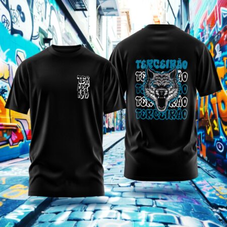 Arte para Camisa Terceirão Lobo - modelo-25A025