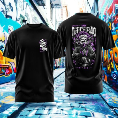 Arte para Camisa Terceirão Macaco Style - modelo-25A027