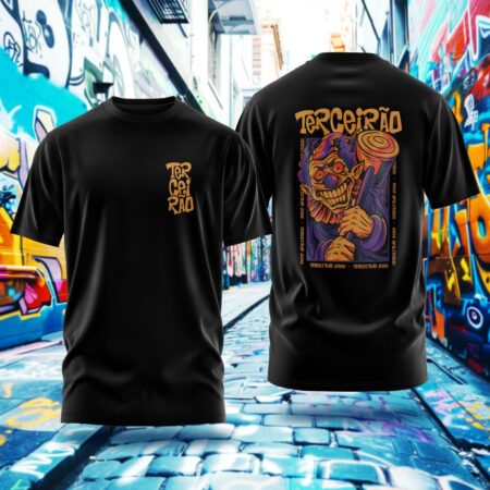 Arte para Camisa Terceirão Palhaço Maluco - modelo-25A088