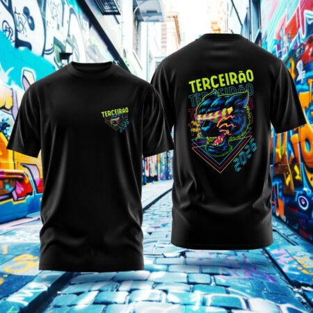 Arte para Camisa Terceirão Pantera Futurista - modelo-25A084