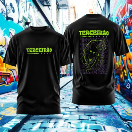 Arte para Camisa Terceirão Pantera Negra - modelo-25A032