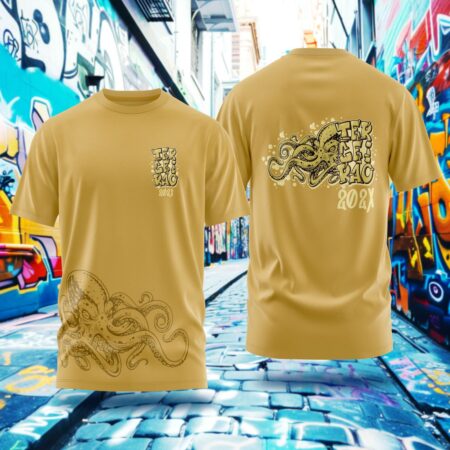 Arte para Camisa Terceirão Polvo - modelo-25A043