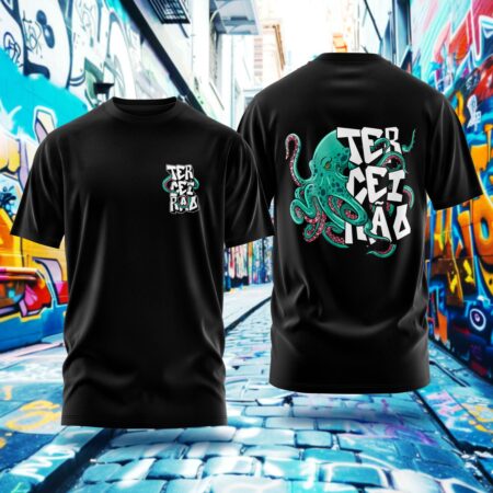 Arte para Camisa Terceirão Polvo - modelo-25A065