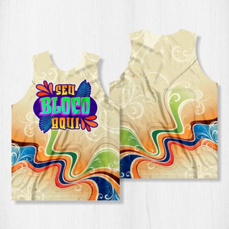 Arte para Abadá Bloco Carnaval Areia - modelo-23A086
