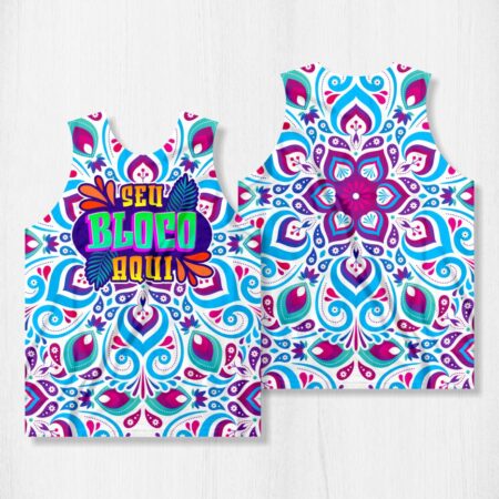 Arte para Abadá Bloco Carnaval Manda Azul - modelo-23A015