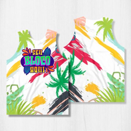 Arte para Abadá Bloco Carnaval Rabisco Colorido - modelo-23A096