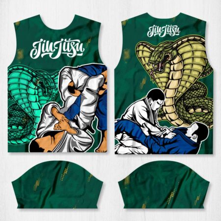 Arte para Camisa Arte Marcial - Jiu Jitsu Cobra - modelo-26A004