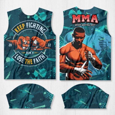 Arte para Camisa Arte Marcial - Muay Thai Treino MMA - modelo-26A002