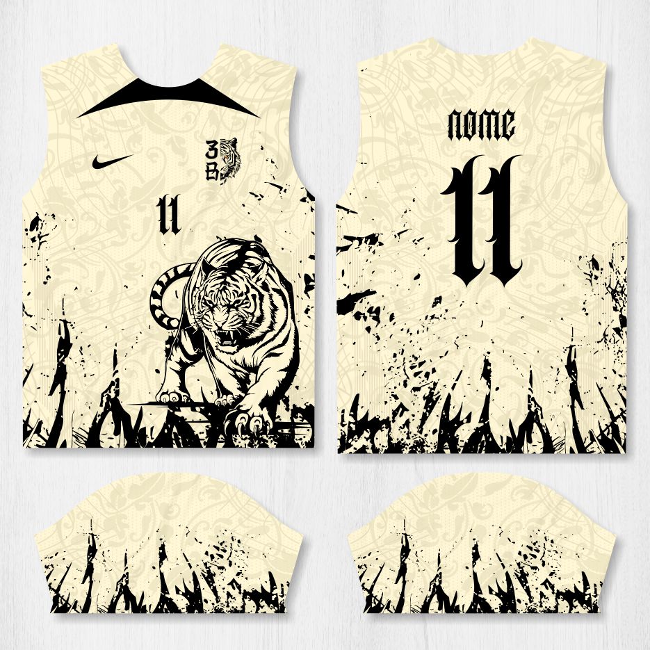 Arte para Camisa Interclasse Tigre - modelo-26A082