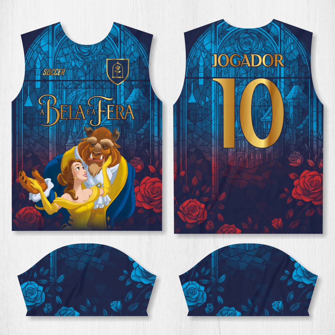 Arte para Camisa Interclasse A Bela e a Fera - modelo-26A018