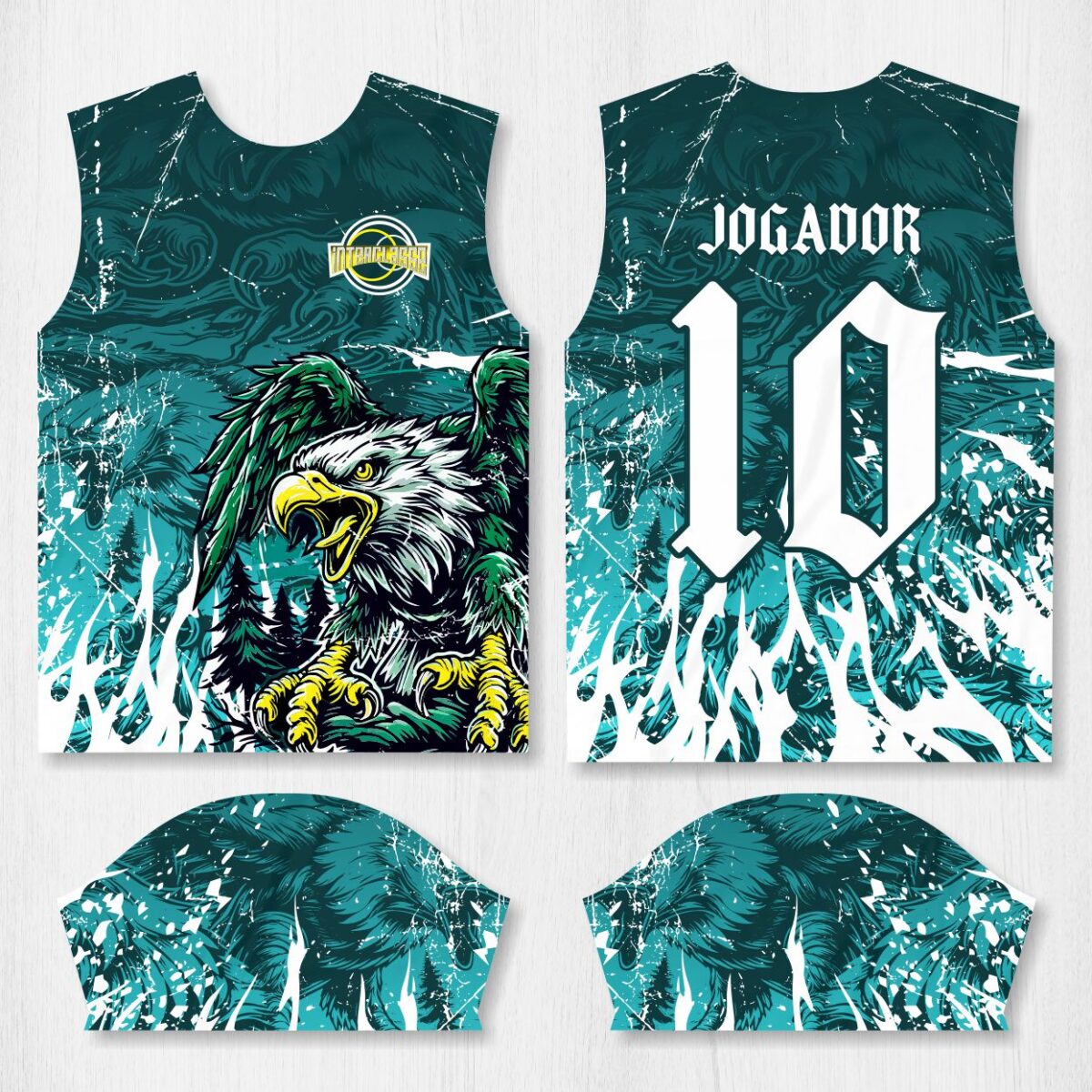 Arte para Camisa Interclasse Águia Verde – modelo-26B016