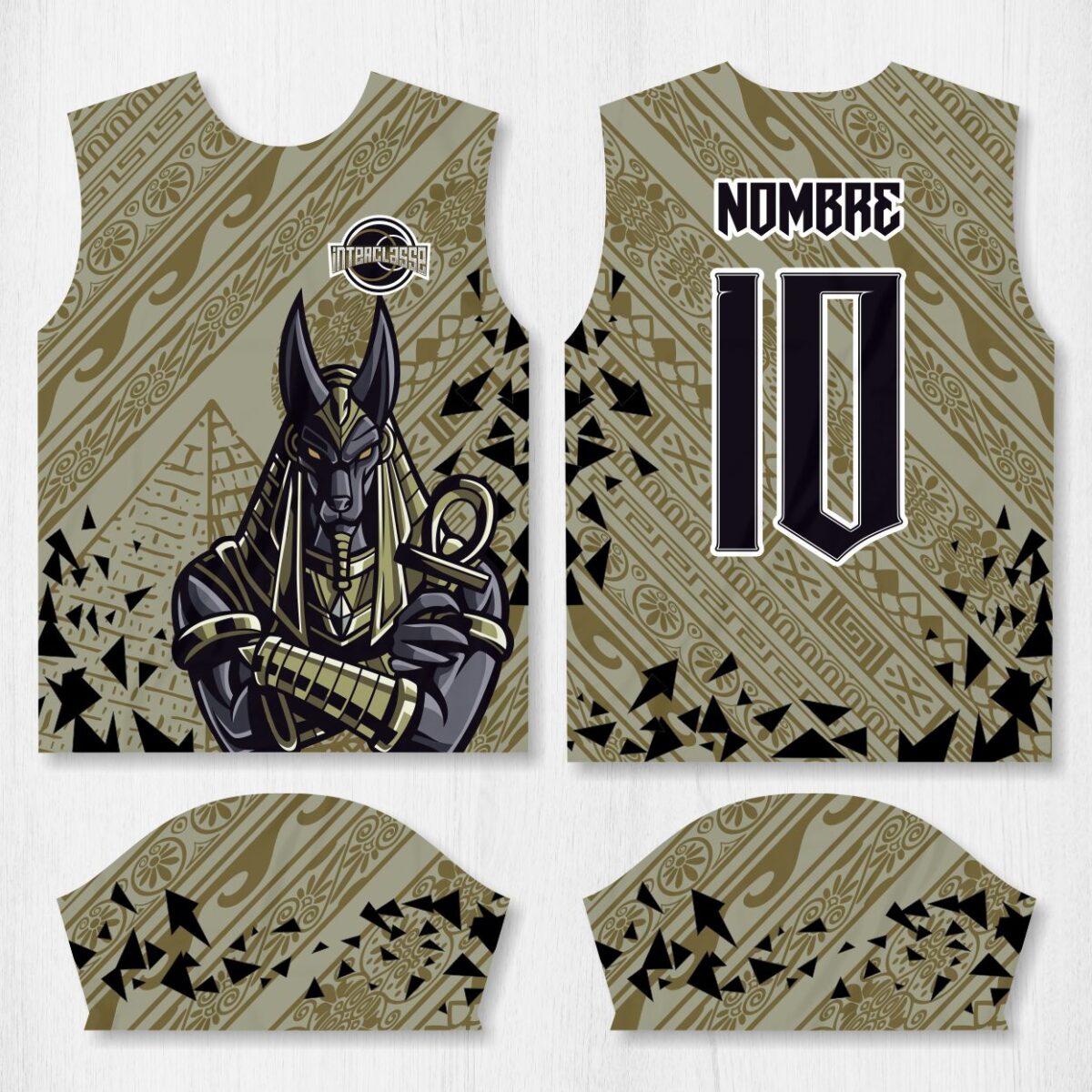 Arte para Camisa Interclasse Anúbis Egito Antigo – modelo-26B002