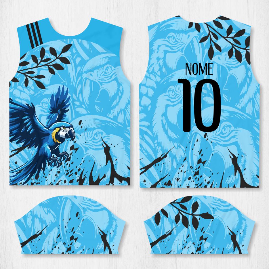 Arte para Camisa Interclasse Arara Azul - modelo-26A030