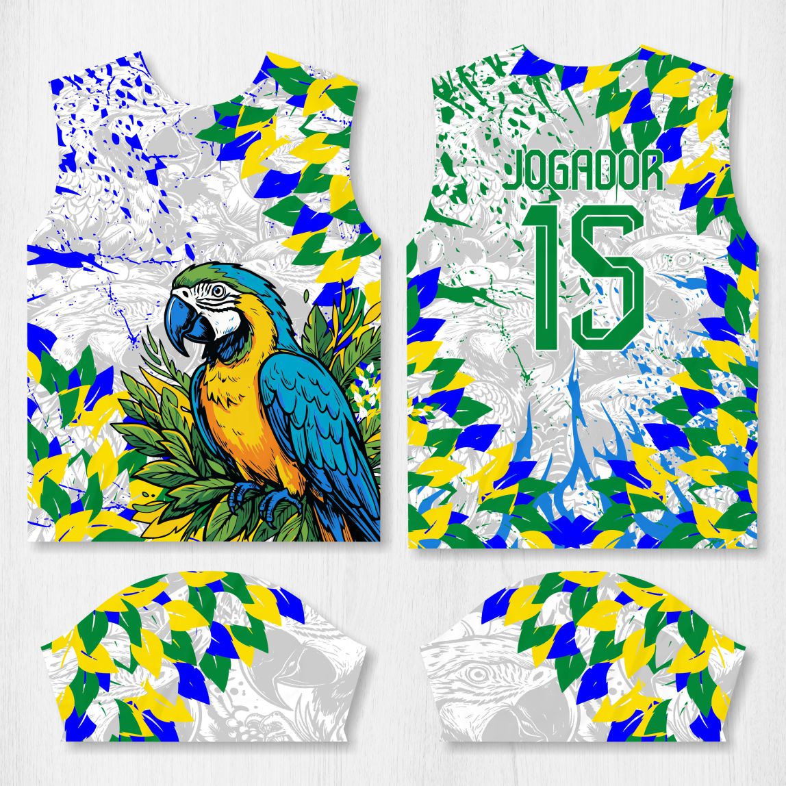 Arte para Camisa Interclasse Arara Brasil - modelo-26A004
