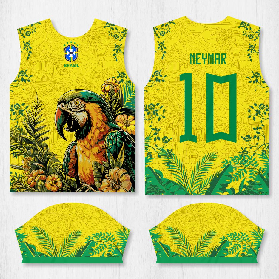 Arte para Camisa Interclasse Arara Seleção Brasileira - modelo-26A092