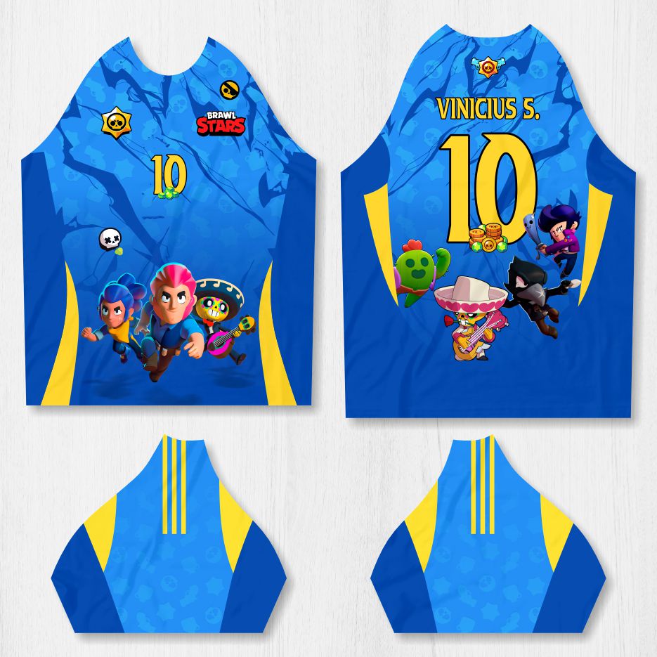 Arte para Camisa Interclasse Brawl Stars - modelo-26A063
